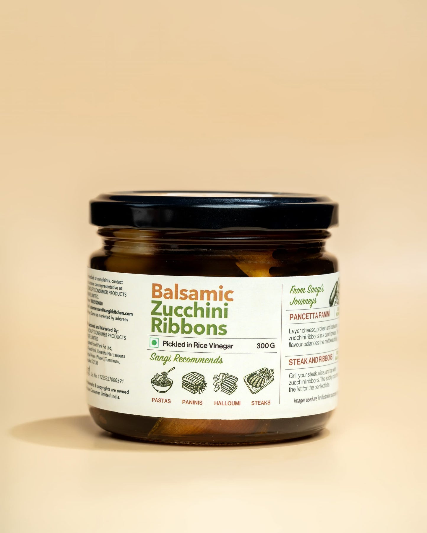 Balsamic Zucchini Ribbons